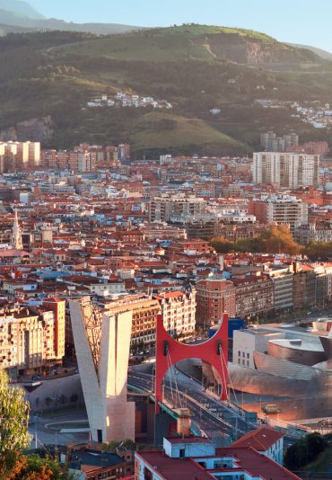 View of city Bilbao, Spain